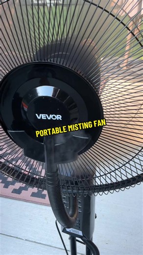 【Summerfinds】VEVOR Multifunction Portable Misting Pedestal Fan, 3 Wind Speeds, 0.79 gal Built-in Water Mister Tank, Remote & Panel Control, Oscillating, Adjustable Flexible Design, for Indoor-Outdoor Use ##tiktokshopstockup##fan##mistingfan##vevor##portablefan