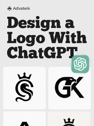Design a Free logo using ChatGPT! Can you believe you can create a creative logo in under a minute? All you need is to write a precise prompt in ChatGPT — and let the AI do the rest! 📌 Simple steps: 1️⃣ Open ChatGPT 2️⃣ Paste the prompt into ChatGPT and let it generate your logo idea instantly — or share it with a designer to bring it to life with precision. 📥 Here’s the prompt I used in the video 👇 Design a professional and creative logo that combines the letters {Enter letters or name here 