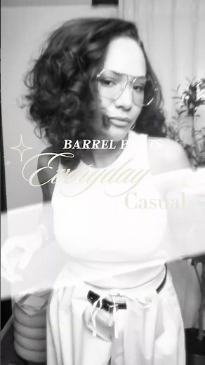 3 Ways to Style Barrel Pants… Starting with Casual 👀 | Ep. 1 #ootd #fashion #springfashion #styling