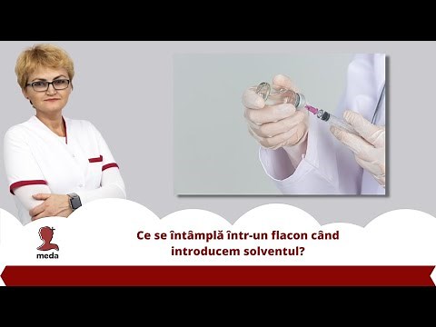 What happens in an INJECTABLE vial when we introduce the solvent?