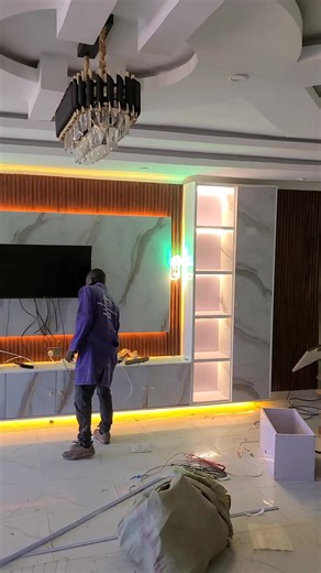Modern TV Wall Unit Installation by Engineer Erick Opiyo