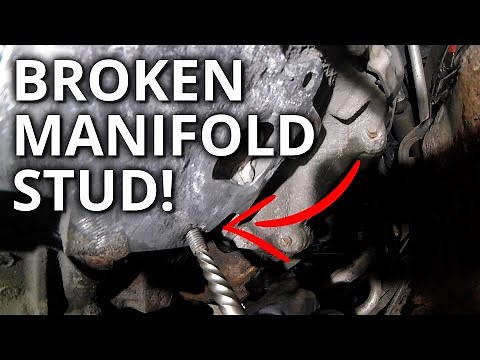Broke a Stud in Car Exhaust Manifold? How to Remove it by Drilling!