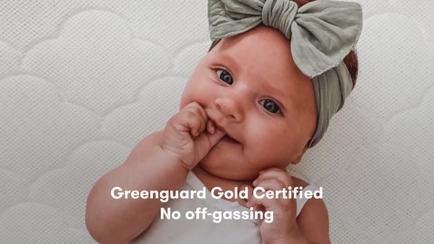 Newton Baby Waterproof Crib Mattress and Toddler Bed - Ultra-Breathable Proven to Reduce Suffocation Risk, Washable Core & Cover, All-Stages, Infant to Toddler, Deluxe 5.5" Thick - Grey