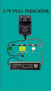 3.7v lithium battery charge full & low level indicator // #shortvideo