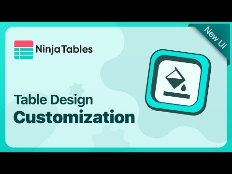 Make Your Tables Visually Appealing with Ninja Tables