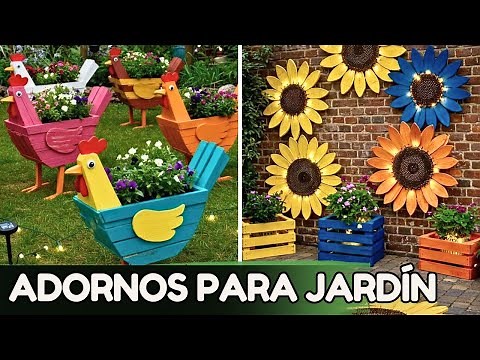 ADORNOS PARA JARDÍN: 200 IDEAS QUE CAMBIARÁN TU ESPACIO EXTERIOR 🏡