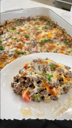 Philly Cheesesteak Casserole!