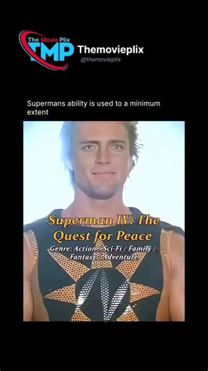 Movies | Series | Dramas on Instagram: "🎬 Superman IV: The Quest for Peace (1987) 🎞️ With the world on the brink of a nuclear war, Superman takes it upon himself to destroy all nuclear weapons. Lex Luthor, however, creates Nuclear Man, a force strong enough to take down Superman. 📈 𝐑𝐚𝐭𝐢𝐧𝐠𝐬: IMDB - 8.7/10 Rotten tomatoes - 95% 🎦 𝐖𝐚𝐭𝐜𝐡 𝐨𝐧: • Exclusive to Prime video Follow (us) @themovieplix for the best movies with all information daily 💚🍿 . . . . . #explorepage #explorepost #