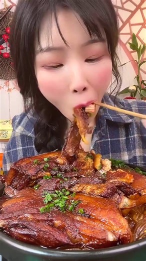 Eating pork skin fatly with noodle and delicious Mukbang eating yummy yummy . | My ASMR