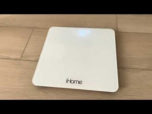 iHome Digital Scale Step-On White Bathroom Scale Quick Demo & Honest Review