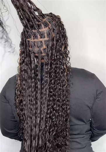 Bohemian Braids in Deep Wave Human Hair Styles