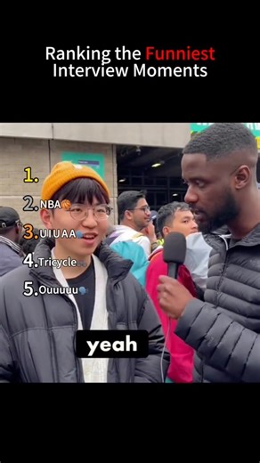 #funny Ranking the FUNNIEST Interview Moments 😂🎤 #ranking