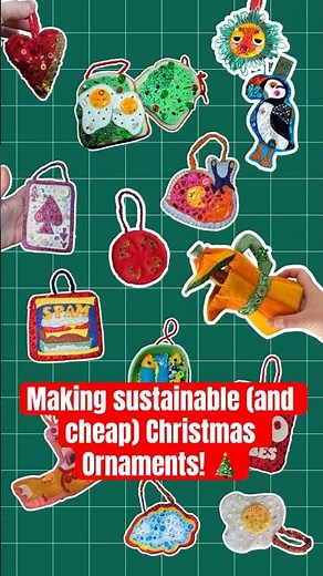 Making Sustainable (and cheap) Christmas Ornaments! 🎄
