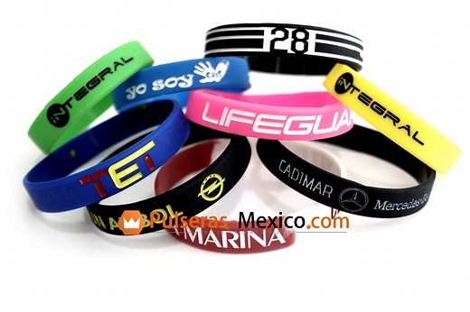 Pulseras de Silicona Personalizadas - Pulseras-Mexico.com