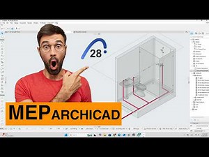🎓LEARN how to use MEP in Archicad 28👉 HYDRAULIC ENGINEERING🚀 EASY AND FAST🎓 #archicad28