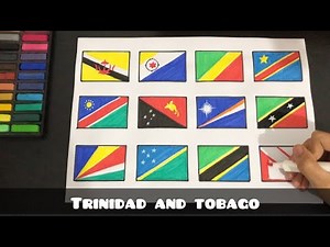 Flags with a diagonal division drawing #flag