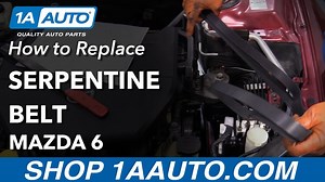How to Replace Serpentine Belt 2003-08 Mazda 6