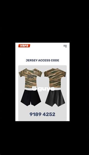 The best VRFS jersey codes of all time #viralvideo #football #vrfs #vrfreegame