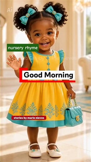 Good Morning | Cute Fashionista Girl in Yellow & Turquoise | Nursery Rhyme for Kids