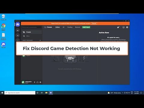 Fix Discord Game Detection Not Working