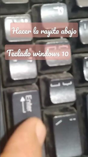 HOW TO CREATE THE LINE AT THE BOTTOM OF YOUR PC KEYBOARD