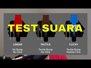 Which Key Switch Is Best | Sound Test Outemu Switch Red Blue Brown | Indonesia with English Subtitle