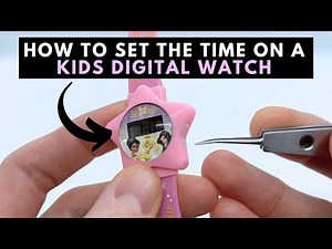 How to Set the Time and Date on a Kids Digital Watch with 2 Buttons
