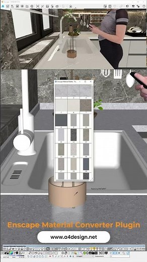 Enscape Material Converter Plugin - Part 2 #sketchupplugins #interiordesign #design