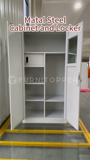 2-in-1 Steel Locker: Store Files & Clothes for Schools/Offices | Furnitopper