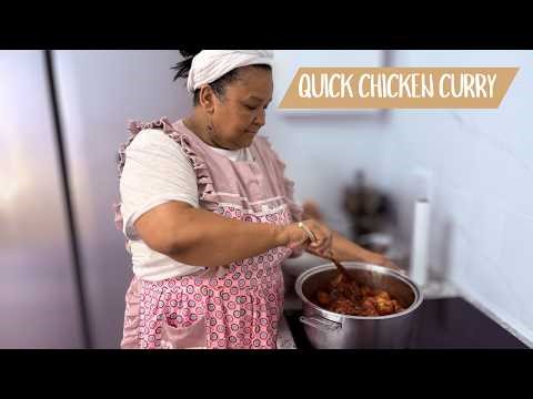Quick easy chicken curry