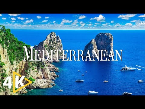 FLYING OVER MEDITERRANEAN (4K UHD) - Calming Music With Beautiful Nature Videos - 4K Video Ultra HD
