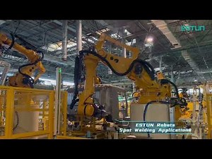 👀 Let's take a look at application cases of ESTUN robots used in the automotive industry