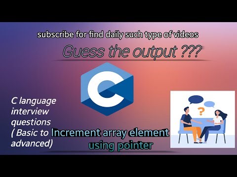 Find Output In C #47 ( Increment Array Element Using Pointer)