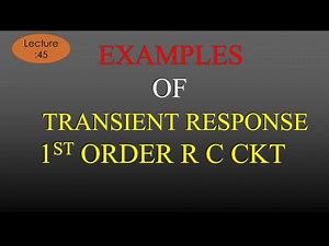 Lec 45 Solved Problems of Transient Response of RC Circuit | NAS | R K Classes | Hindi+Eng |