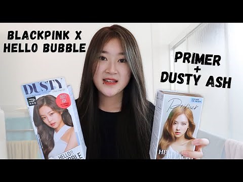 Dying my hair Hello Bubble X Blackpink Foam dye and Primer | dusty ash, review, tips, what I learned