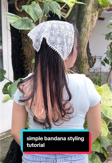 simple bandana styling tutorial ✨ #niumeheadband #bandana #niume #headbandhairstyle #bandanascraft
