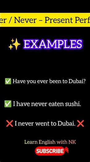 ❌ Have You Ever Went? 😱 | Ever & Never Mistake (Fix in 30s!)