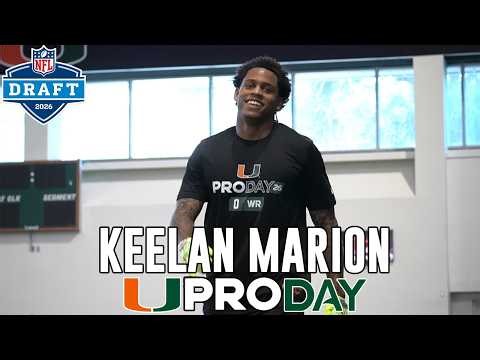 Keelan Marion Workout at Miami Pro Day | 2026 NFL Draft