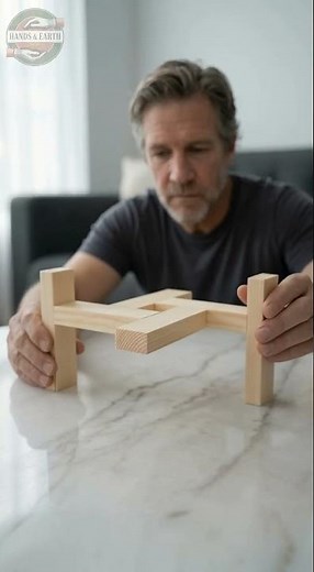 How to Make a Modern Wooden Plant Stand 🪴 DIY Home Decor Ideas & Woodworking
