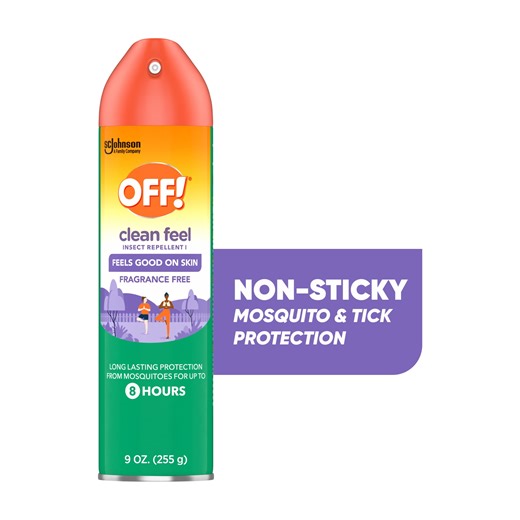 OFF!® Clean Feel Insect Repellent I, Backyard, Picaridin Mosquito Repellent Aerosol, Long-lasting OFF!® Bug Spray Protection for Everyday Use, 9 oz