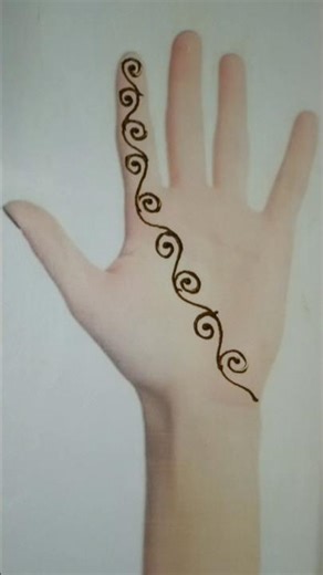 simple mehandhi design for beginners✨ #mehandidesigns #easymehandi #hennaart #viralmehandi