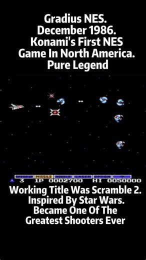 Gradius NES Classic Gameplay - Konami's First Ever NES Game Released In North America Was This One