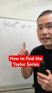 How to find the Taylor series of e^(2x) centered at a=1, calculus 2