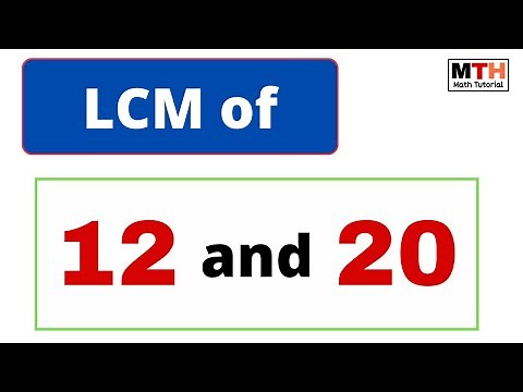 LCM of 12 and 20 || LCM of 12 20