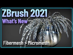 024 ZBrush 2021 Fibermesh to MicroMesh Dynamic Simulation
