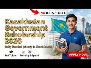 Kazakhstan Government Scholarship 2026 | Fully Funded | Step-by-Step Application Guide