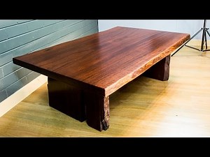 Making a Beautiful Jarrah Coffee Table - Rustic coffee table - Slab Furniture