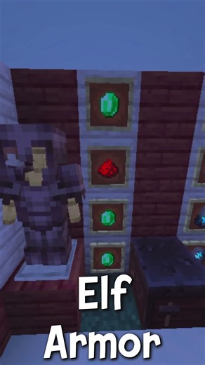 Elf Armor Trim Tutorial #christmas #minecraft #armortrim