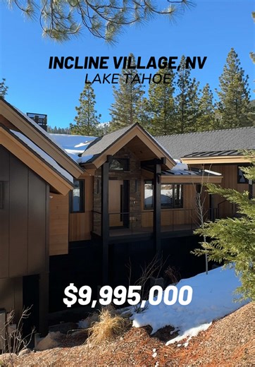 What just under $10M gets you in Lake Tahoe🤯 6 BD | 7 BA | 4,935 SF Reach out for a private tour of one of Incline Village’s BEST new construction homes on the market. ✔️Lake Tahoe Views ✔️4-level elevator ✔️Multiple decks ✔️3 car garage ✔️3 bars ✔️Butlers pantry ✔️Game room ✔️Smart lighting throughout ✔️Sculptural fireplaces ✔️The list goes on! Looking to start your home search? Connect with me by filling out the form linked in my bio or sending me a DM! Carson Long | Compass Mizak Mountain Lu