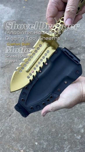 Hand built sheaths for Motley Grass Knife. Fresh build, Custom graphic logo print next up!